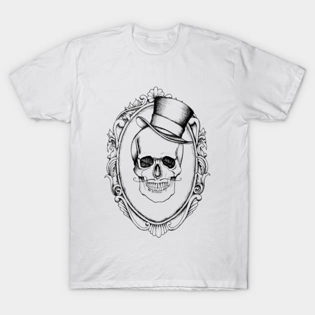 gentleman skull T-Shirt by frenchy33